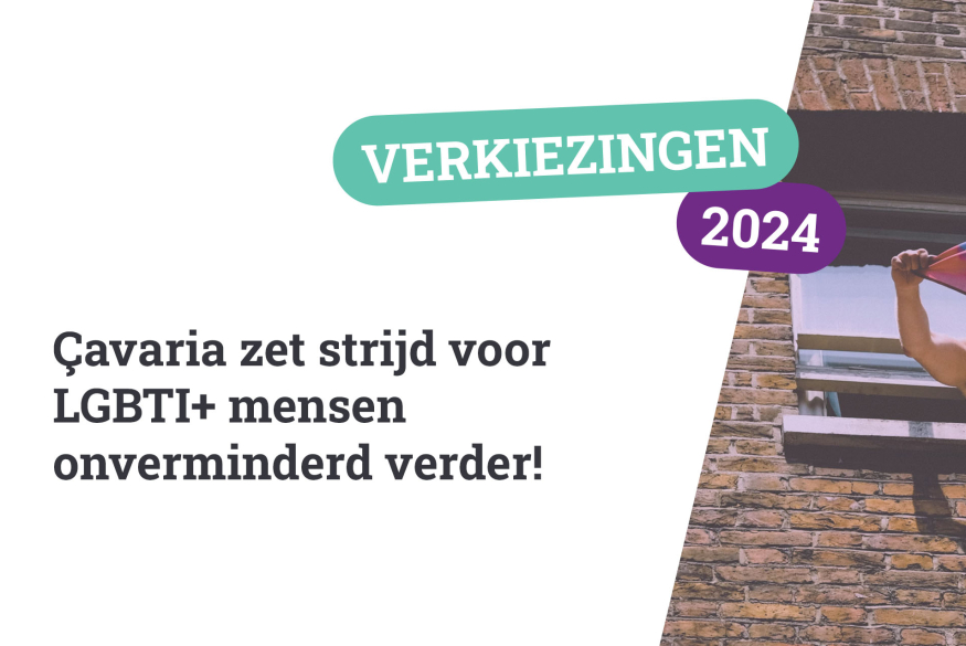 Verkiezingen 2024: çavaria zet strijd voor LGBTI+ mensen onverminderd verder!