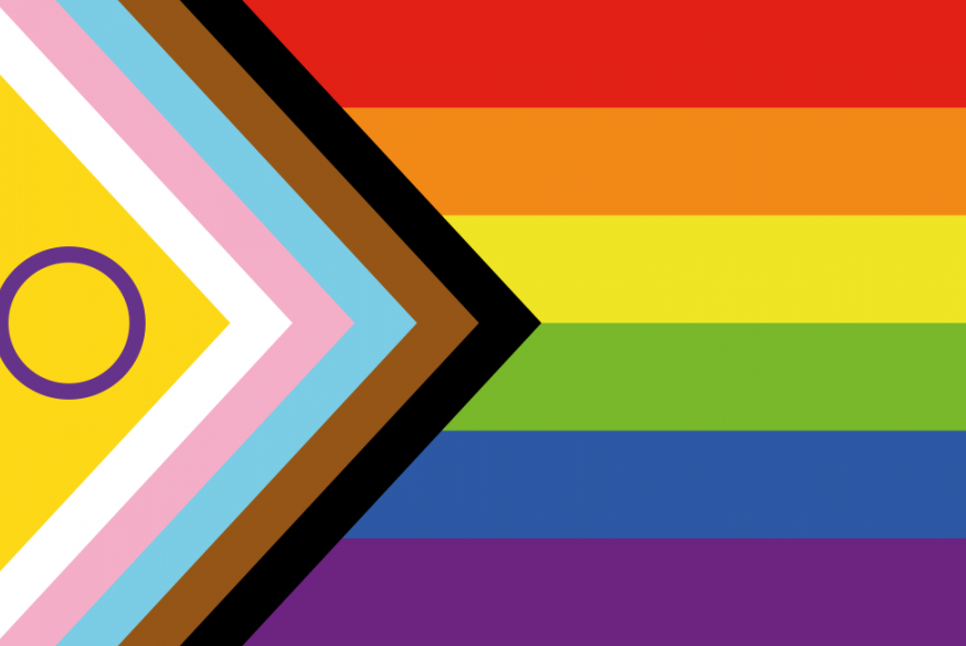 Intersekse Inclusieve Progress Pride Vlag