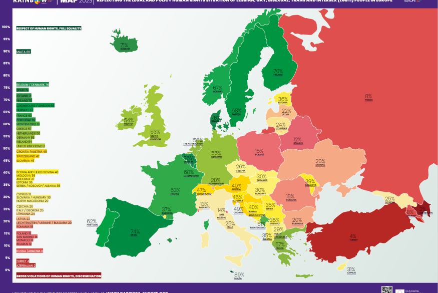 Ilga EUROPE RAINBOW MAP Ilga EUROPE RAINBOW MAP