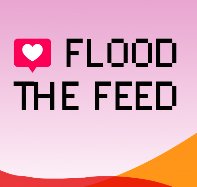 Flood The Feed - Toon je steun on sociale media - Golf in regenboogkleuren en negatieve emoji's