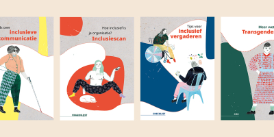 Covers van de vier brochures